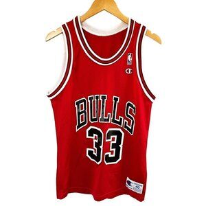 VINTAGE Champion 90's Chicago Bulls NBA Jersey Scottie Pippen #33 Unisex